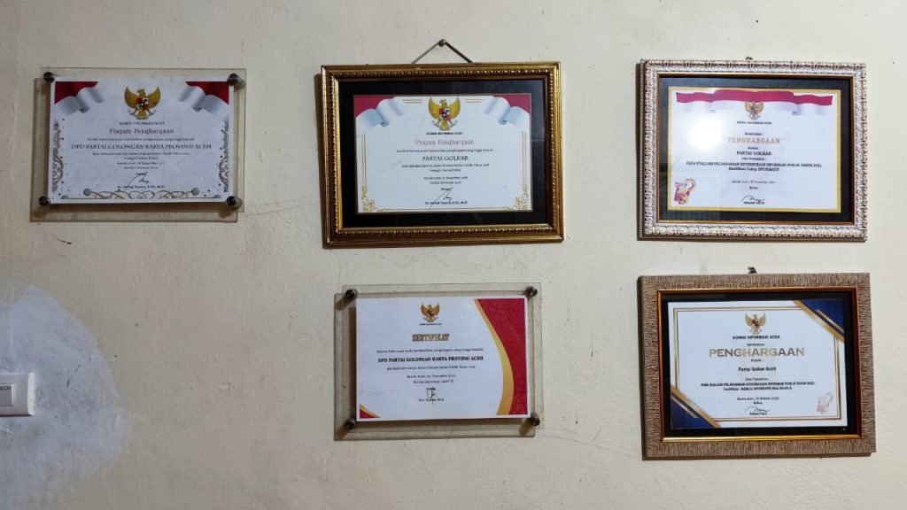 Sertifikat penghargaan KIA