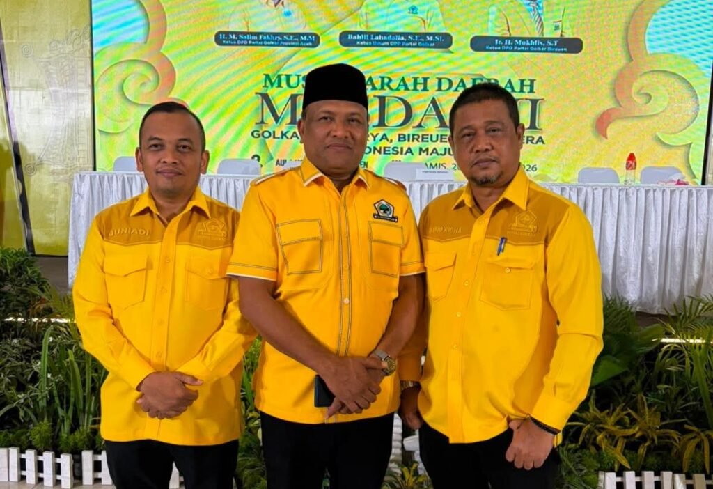 Mukhlis Kembali Pimpin Golkar Bireuen, Terpilih Aklamasi untuk Periode 2026–2031