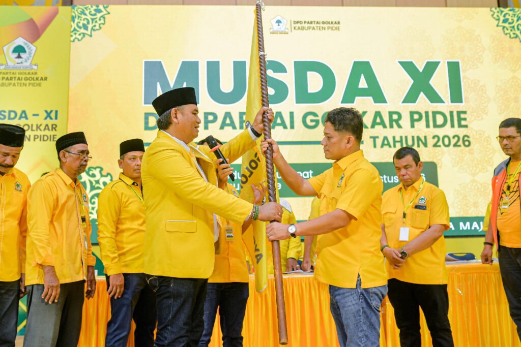 Teuku Saifullah Terpilih Aklamasi Kembali Pimpin Golkar Pidie